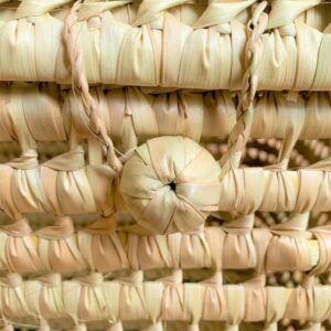 Wicker Storage Trunk – Palm Leaf Storage Chest and Basket