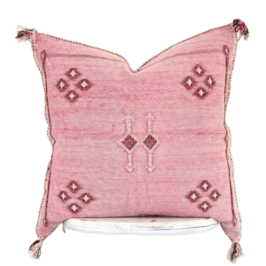 Handmade cactus silk Moroccan pillows