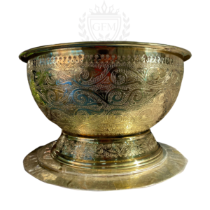 Handmade Vessel Sink – Brass Moroccan Hand Decorated Art Basin Round Bowl Vanity – Marrakech Design in Decor Vessel Sink