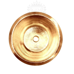 Brass Moroccan Sink – Handmade Hammered Gold & Silver – Vintage Style