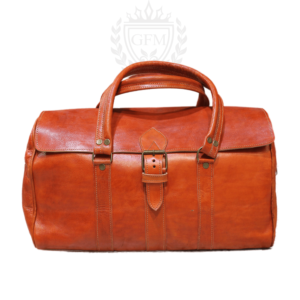 Men’s Handmade Leather Travel Bag – Vintage Canvas Duffle Bag