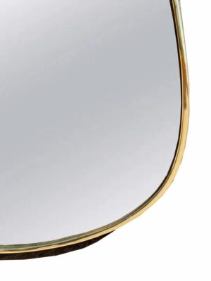 Brass Wall Mirror – Handcrafted Irregular Antique Gold Mirror