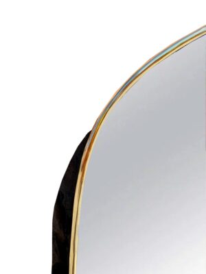 Brass Wall Mirror – Handcrafted Irregular Antique Gold Mirror