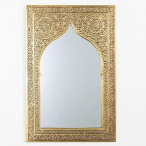 Moroccan Handmade Brass Wall Mirror – Decorative, Unique Gift, Bathroom,