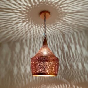 Ceiling light handmade 100% in brass