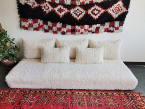 Featured Moroccan Floor Couch – Unstuffed Complete Set with Cushions