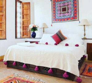 Moroccan Pompom Blanket, Moroccan Blanket, Moroccan Throw Blanket