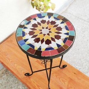 Colorful  mosaic table outdoor