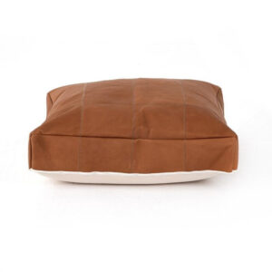 Square , Leather Pillow , Cover ,  Handmade