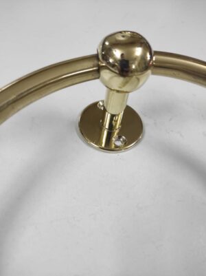 Handmade Solid Brass Towel Holder for Bathroom | Gold Bathroom Decor