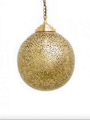Handmade Brass Hanging Lamp | Moroccan Ceiling Lamp | Arabic Lighting Style