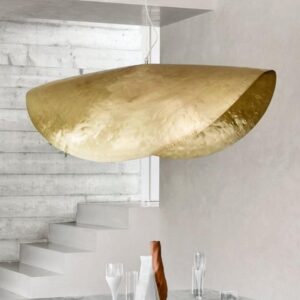 Handmade Brass Pendant Lamp | Modern Serpentine Style Suspension Light
