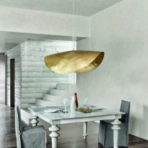Handmade Brass Pendant Lamp | Modern Serpentine Style Suspension Light