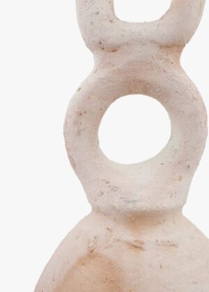 Abstract Easter Bunny Vase Sculpture, Handmade Ceramic Pottery, Craftsmanship