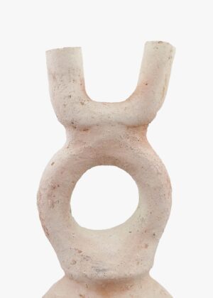 Abstract Easter Bunny Vase Sculpture, Handmade Ceramic Pottery, Craftsmanship