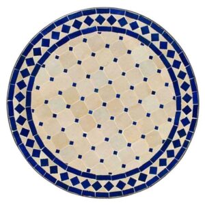 BP Moroccan table, Handmade round moroccan, multi color, moroccan decor