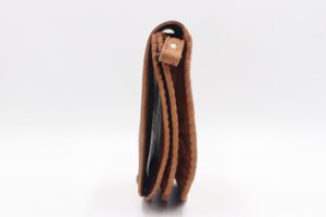 Handcrafted Leather Crossbody Bag in Camel Color