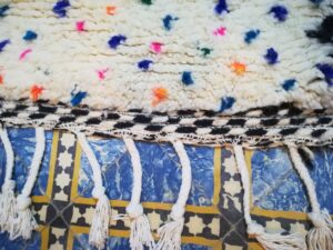 Handmade Moroccan Runner Rug – Multicolor Point – Authentic Berber Design