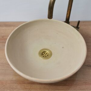 Handmade Moroccan Clay Vessel Sink – Authentic Artisan Bathroom Vanity Basin