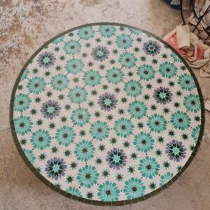 Handmade Outdoor Coffee Table  Pattern Bistro Mosaic Table