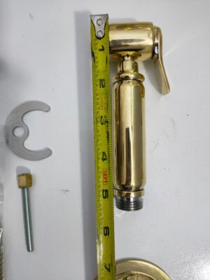 Unlacquered Brass Side Spray Kitchen, Solid Brass Sprayer With High Pressure