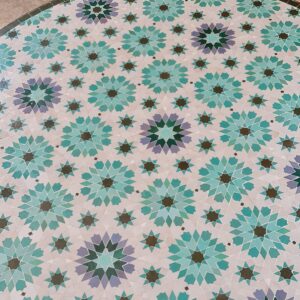 Handmade Outdoor Coffee Table  Pattern Bistro Mosaic Table