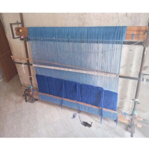 Solid Blue Rug – 6×7 feet – Ready to Ship – Berber Handmade Moroccan Area Rug