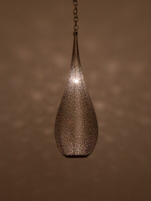 Beautiful moroccan hanging lamp in antique brass handmade with vitange style