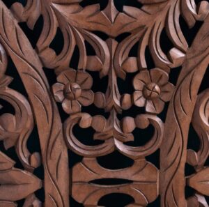 Headboard Boho Bedroom Hand Carved King Size Bed Headboard Wooden Panels Artwork Handmade