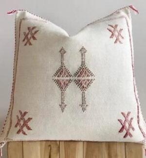 70% OFF Cactus Silk Pillow Cover, Moroccan Boho Throw Pillow