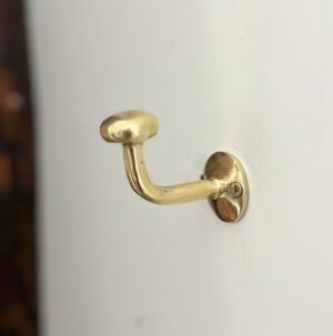 Unlacquered Brass Hooks For Wall, Handracfted Brass Bathroom Hooks,  Coat Hooks Rustic Wall Mounted