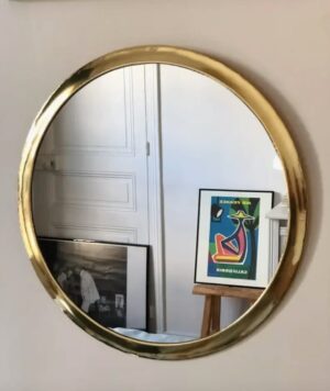 Handcrafted Asymmetric Mirror | Unique Home Decor | Moroccan Circle Mirror