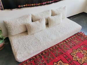 Featured Moroccan Floor Couch – Unstuffed Complete Set with Cushions