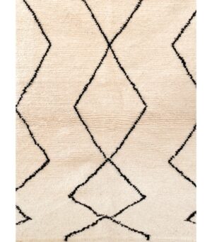 Contemporary Moroccan Rug – Handmade Berber Wool Rug – Custom Area Rug – Beni Ourain Living Room Rug