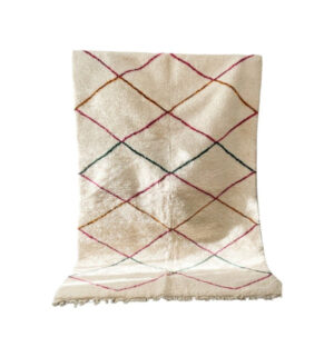 Genuine Wool Rug – Handmade Beni Ourain Style – Area Rug – Boho Teppich – Authentic Moroccan Berber Carpet
