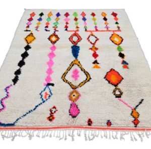 Custom Fabulous Boujad Rug – Authentic Moroccan Rug – Abstract Multicolored Carpet