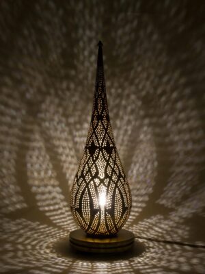 Handmade Brass Table Lamp | Moroccan Vintage Lighting Style | Floor and Table Lamp