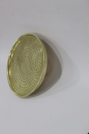 Unlacquered Solid Brass Rain Shower Head – Handcrafted Moroccan Vintage Showerhead – Indoor & Outdoor Use