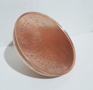 Rustic Copper Rain Shower Head | Handmade Round Showerhead | Unlacquered Solid Copper