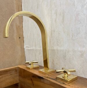 Exquisite Craftsmanship: Unlacquered Brass Lavatory Vanity Faucet