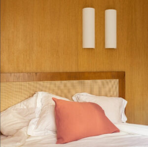 Rattan wood Headboard ,bedroom decor,rattan headboard