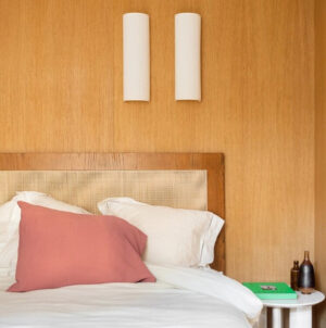 Rattan wood Headboard ,bedroom decor,rattan headboard