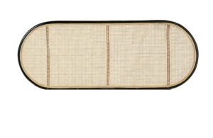 Rattan wood Headboard,leather Headboard
