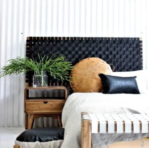 Woven Leather Headboard – Naturally Stunning Wall Hanging