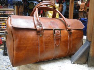 Handmade Moroccan Travel Duffel Bag – Vintage Elegance and Tradition