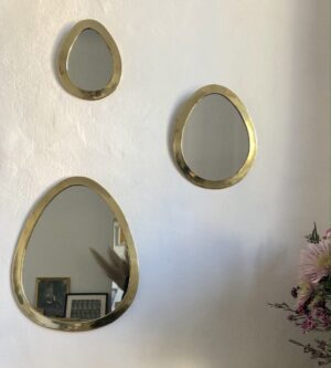 Pack OF Moroccan Mirrors , Brass Gold Mirror, Unique Gift, Wall Mirrors Decor