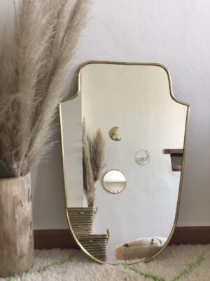 Mirror Wall Decor Mirror, Bedroom Wall Mirror,Bathroom Decor Gold Brass Mirror