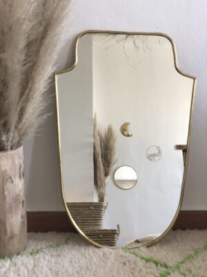 Mirror Wall Decor Mirror, Bedroom Wall Mirror,Bathroom Decor Gold Brass Mirror